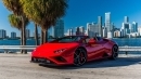 Lamborghini Huracan Evo Spyder RWD Rosso Mars sidebar car image