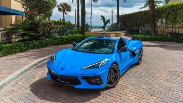 Chevrolet Corvette Convertible Blue car image