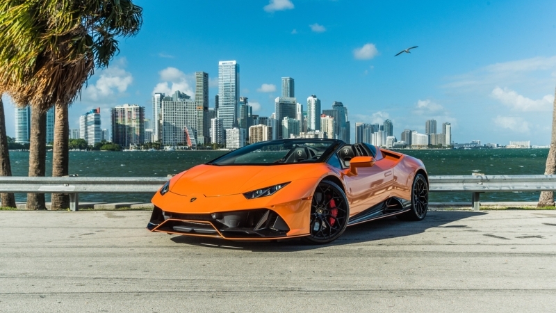  Lamborghini Huracan EVO Spyder Orange car image