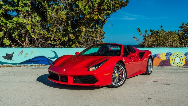 Ferrari 488 Spider Rosso Corsa 2018 car image