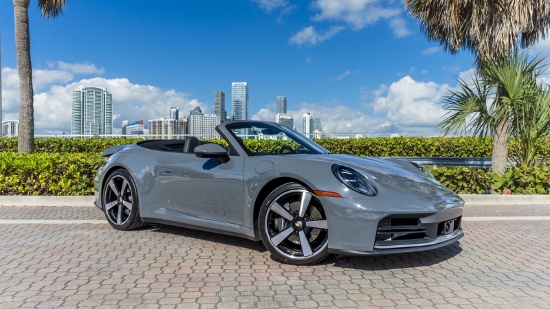 Porsche 911 Carrera Convertible Slate Grey car image